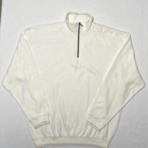 Tommy Bahama White Zip Up Sweater